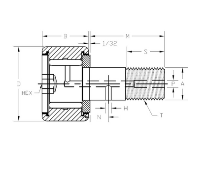 Cam Roller Follower Bearing ( PlasmaCam )