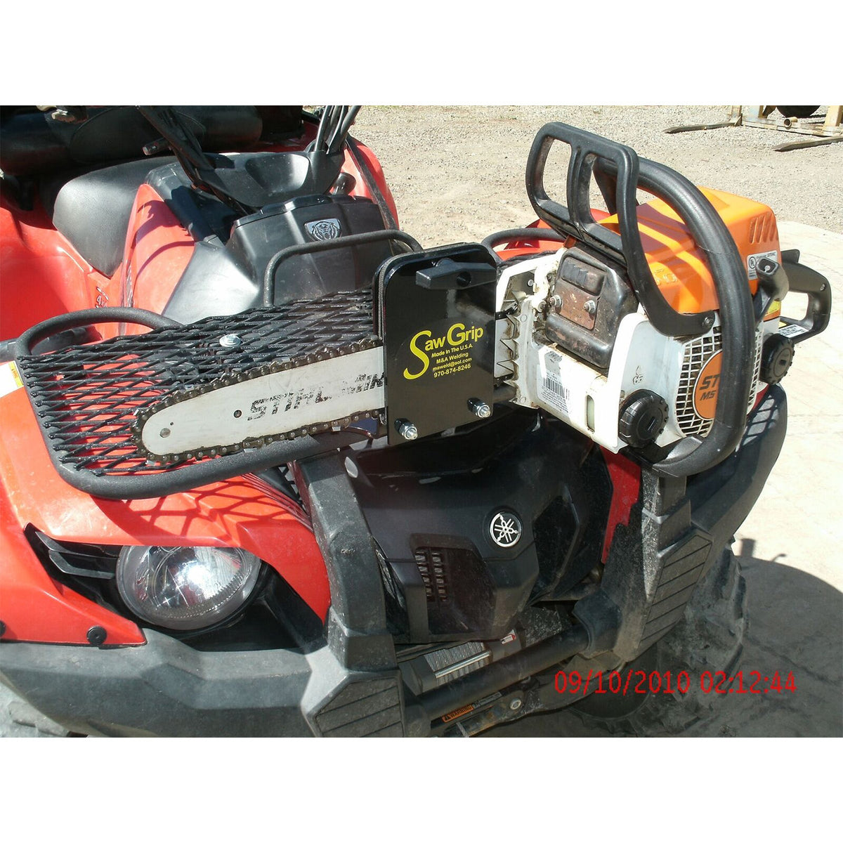 Atv Chainsaw Rack SawGrip | Yamaha Chainsaw Mount